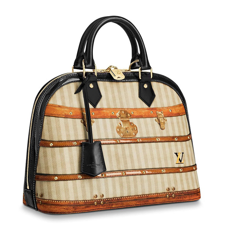 Louis Vuitton Striped Alma Bag